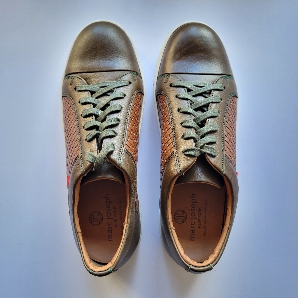 Marc Joseph Brown and Tan Sneakers - Picture 2 of 11